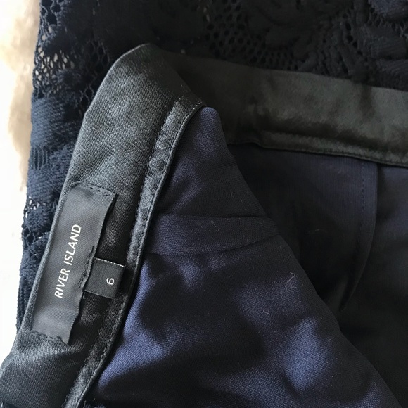 Navy lace midi skirt - Picture 5 of 5